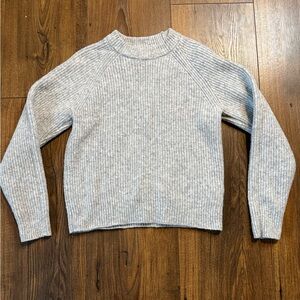 Zara Kids Girls Grey Long Sleeve Pullover Sweater, Size 8-9